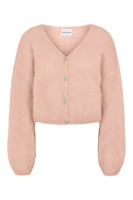 Cornelia Cropped Cardigan Peach