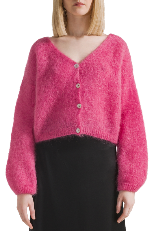 Cornelia Cropped Cardigan Pink