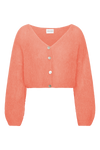 Cornelia Cropped Cardigan Salmon
