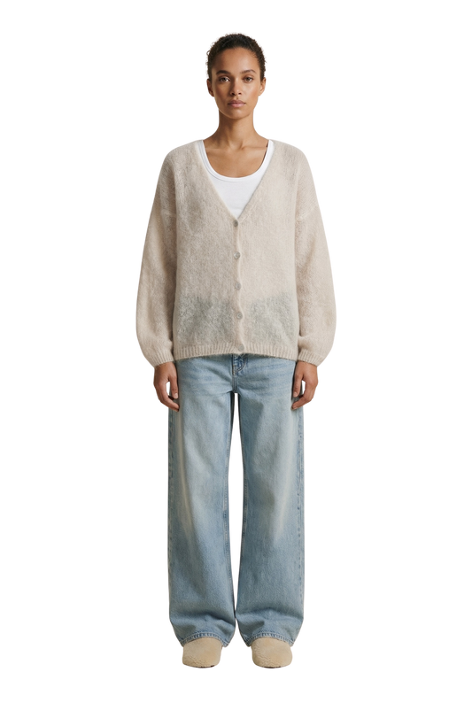 Cornelia LS Cardigan Beige
