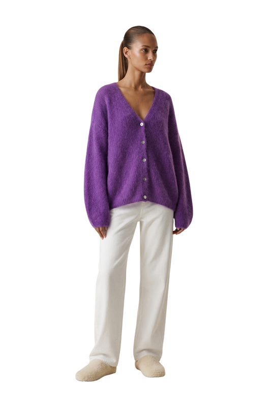Cornelia LS Cardigan Deep Purple