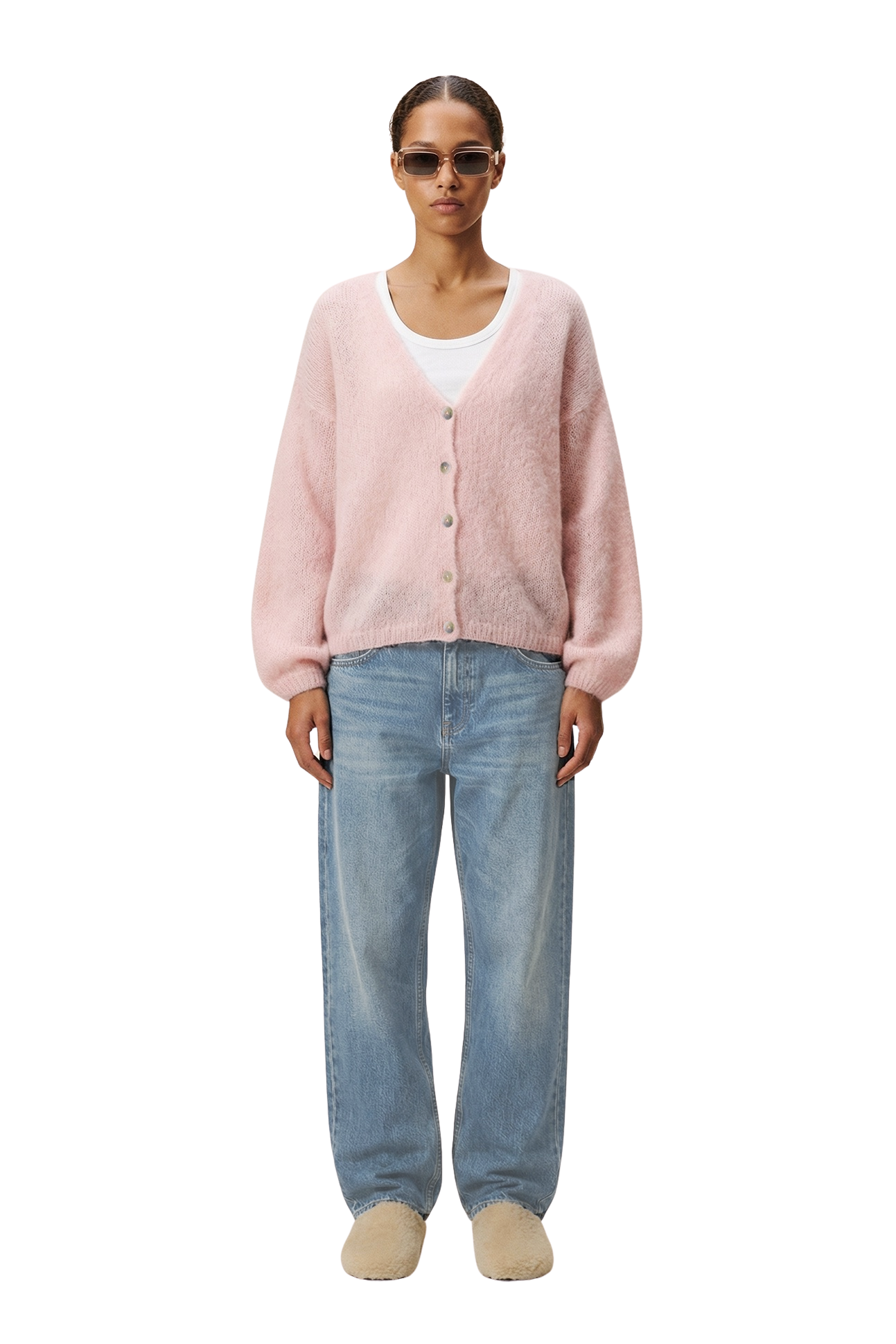 Cornelia LS Cardigan Light Pink