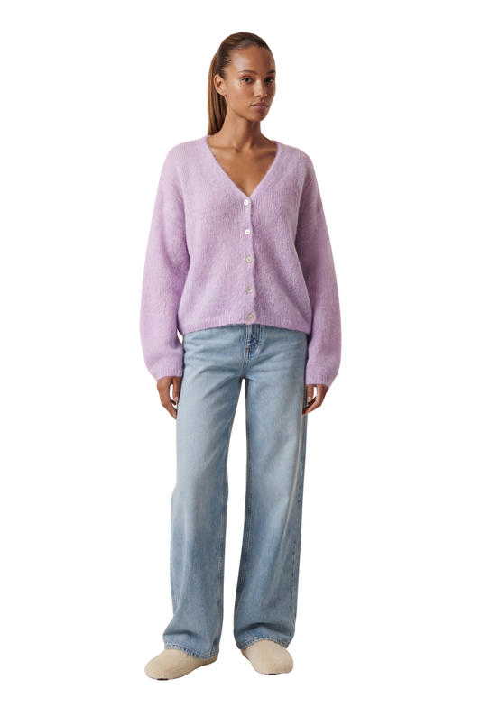 Cornelia LS Cardigan Light Purple