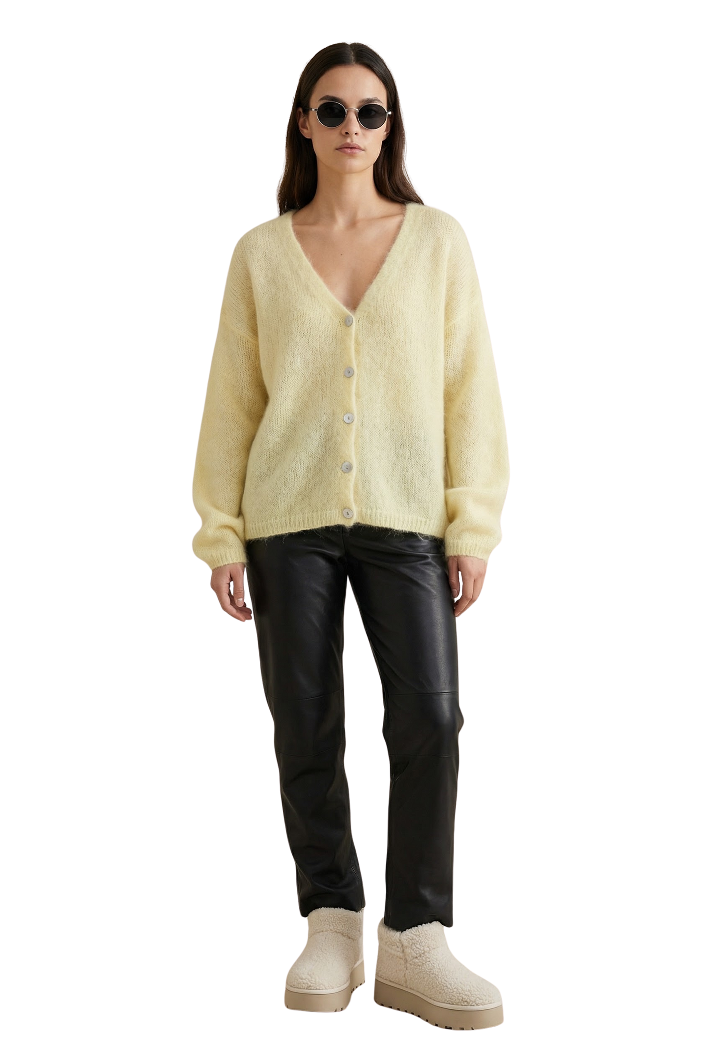 Cornelia LS Cardigan Light Yellow