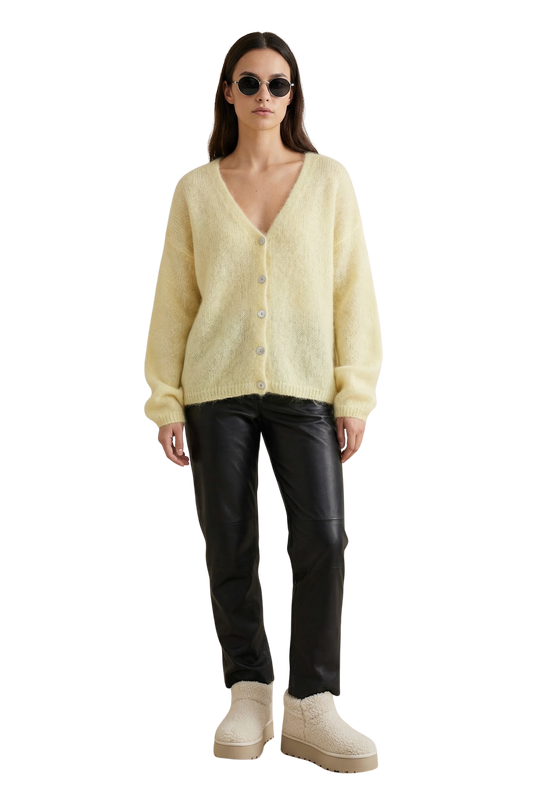Cornelia LS Cardigan Light Yellow