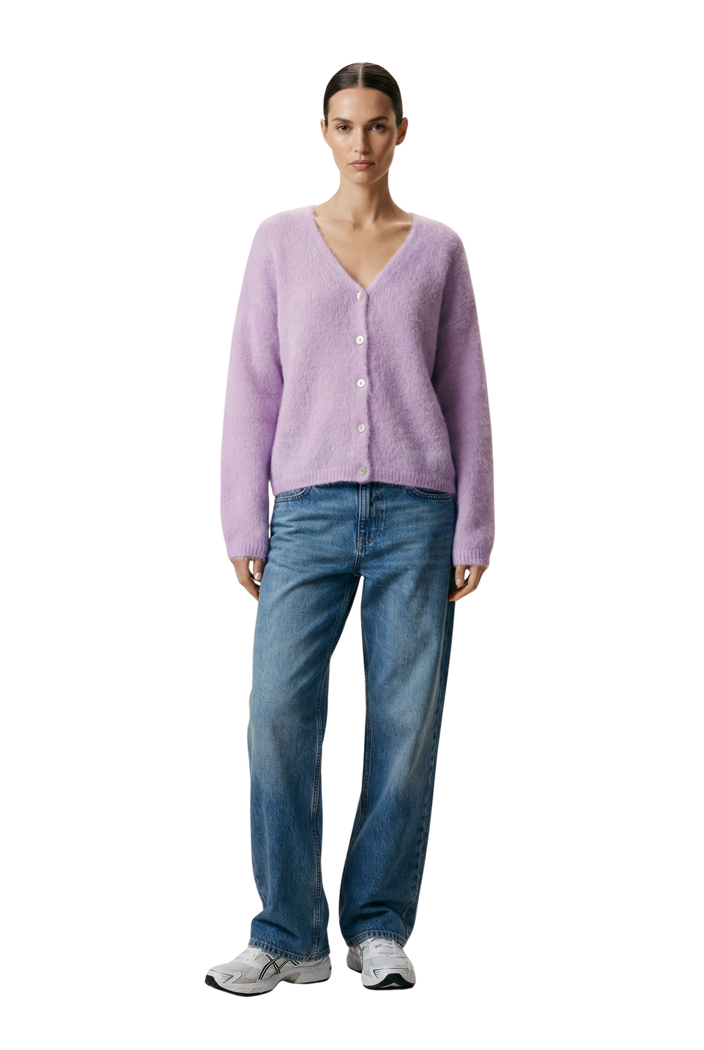 Cornelia LS Cardigan Lilac