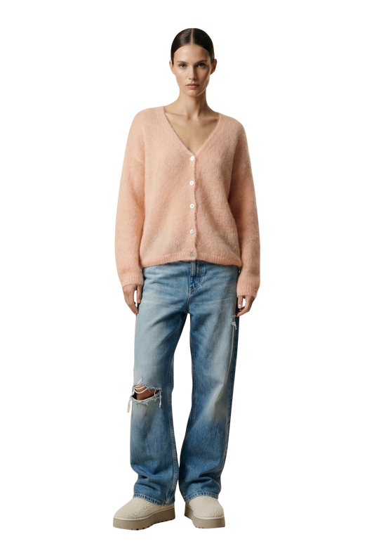 Cornelia LS Cardigan Peach