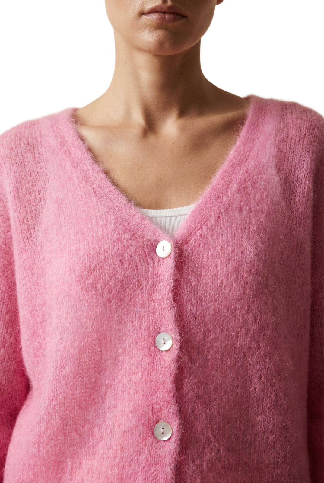 Cornelia LS Cardigan Pink