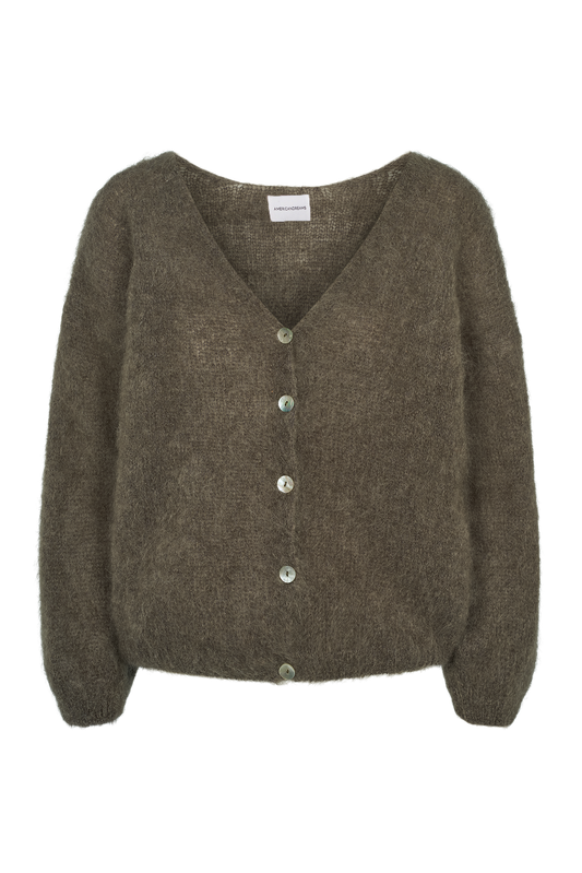 Cornelia LS Cardigan Dark Taupe
