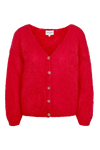 Cornelia LS Cardigan Lipstick Red