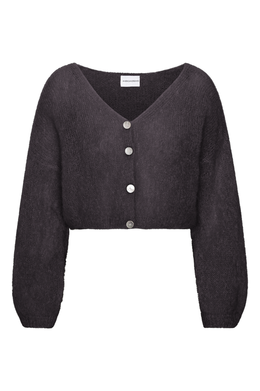 Cornelia Cropped Cardigan Black