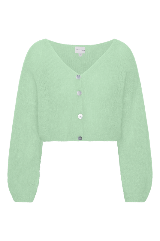 Cornelia Cropped Cardigan Mint Green