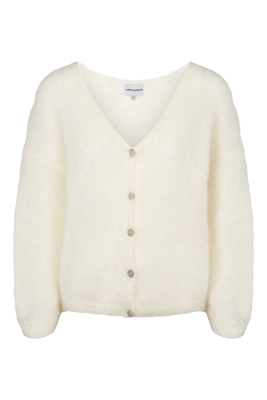 Cornelia LS Cardigan White