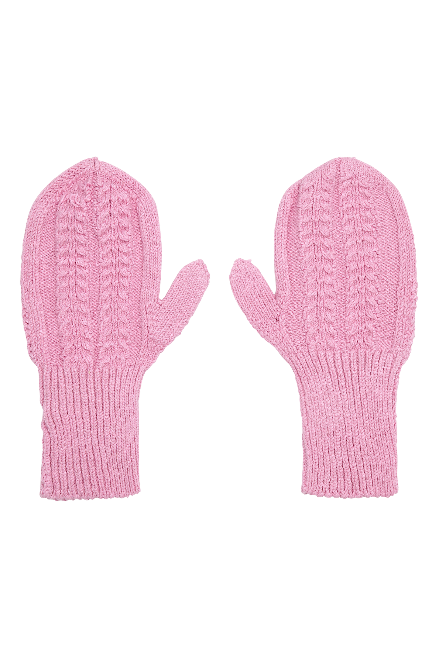 Cotton Mittens Soft Berry