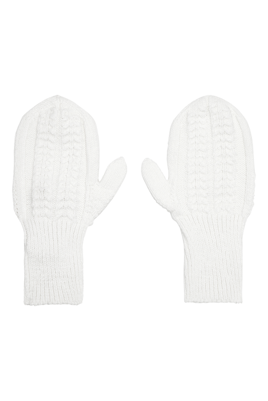 Cotton Mittens White