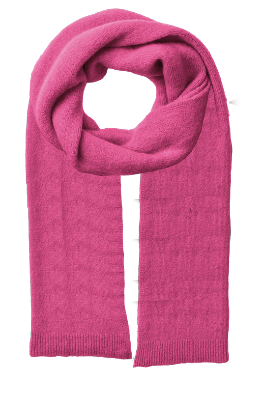 Daisy Scarf Alpaca Dark Pink