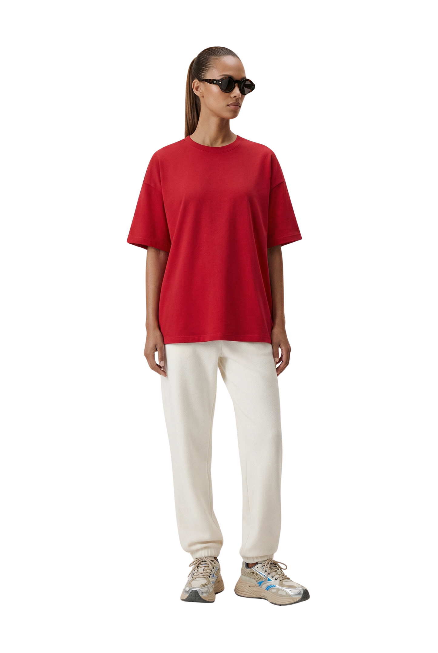 Doria Boxy T-Shirt Bright Red