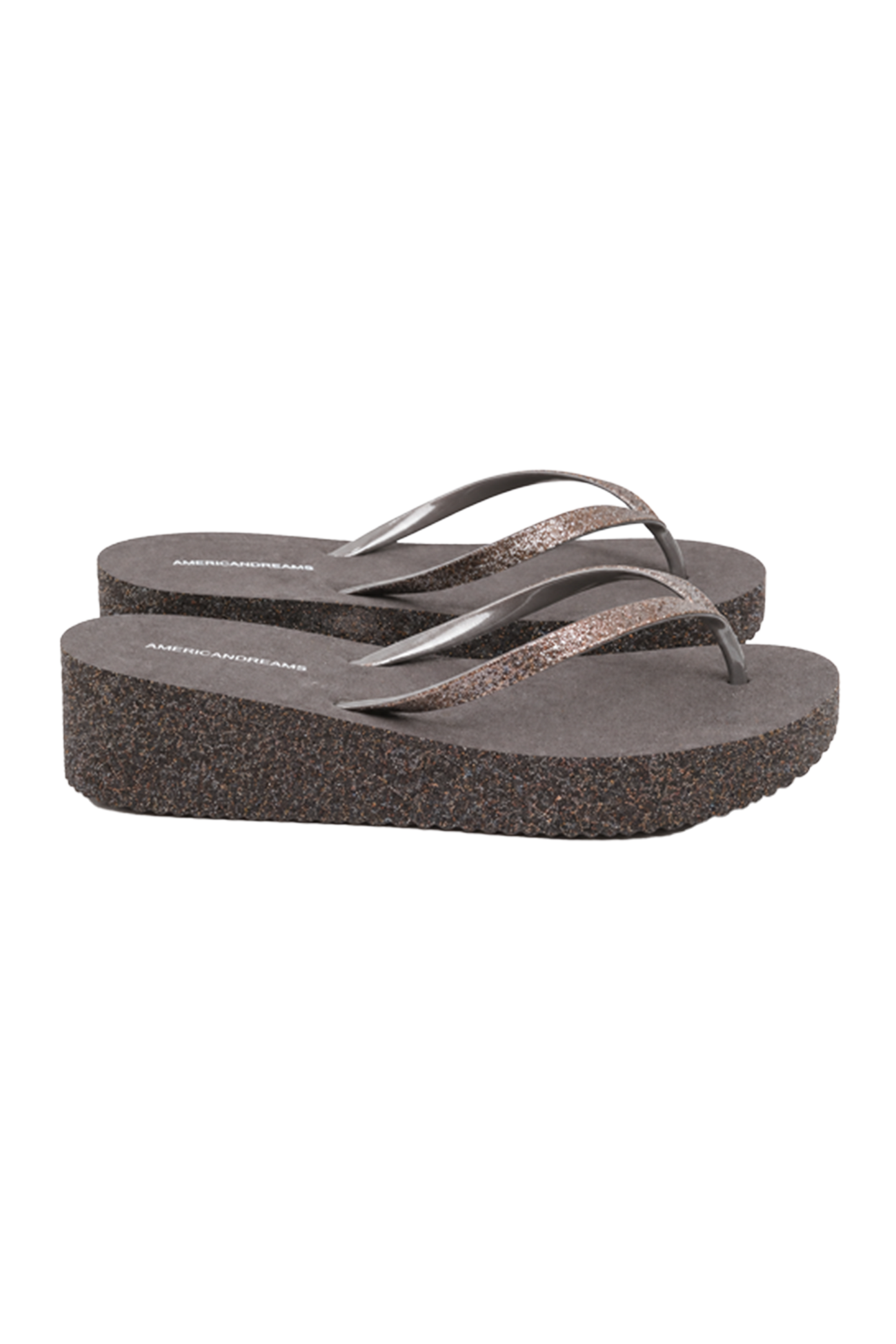 Dream Glitter Flip Flops Cocoa