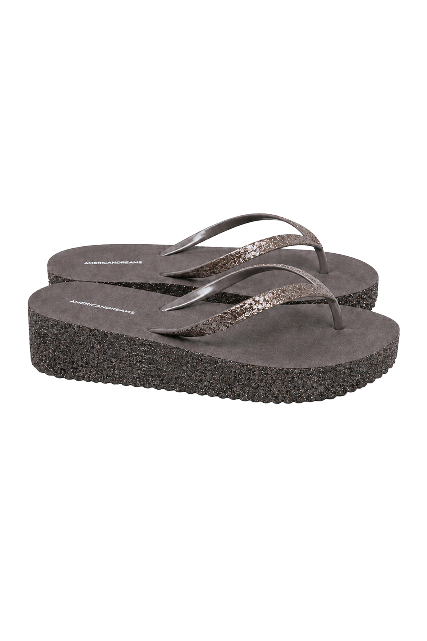 Dream Glitter Flip Flops Cocoa