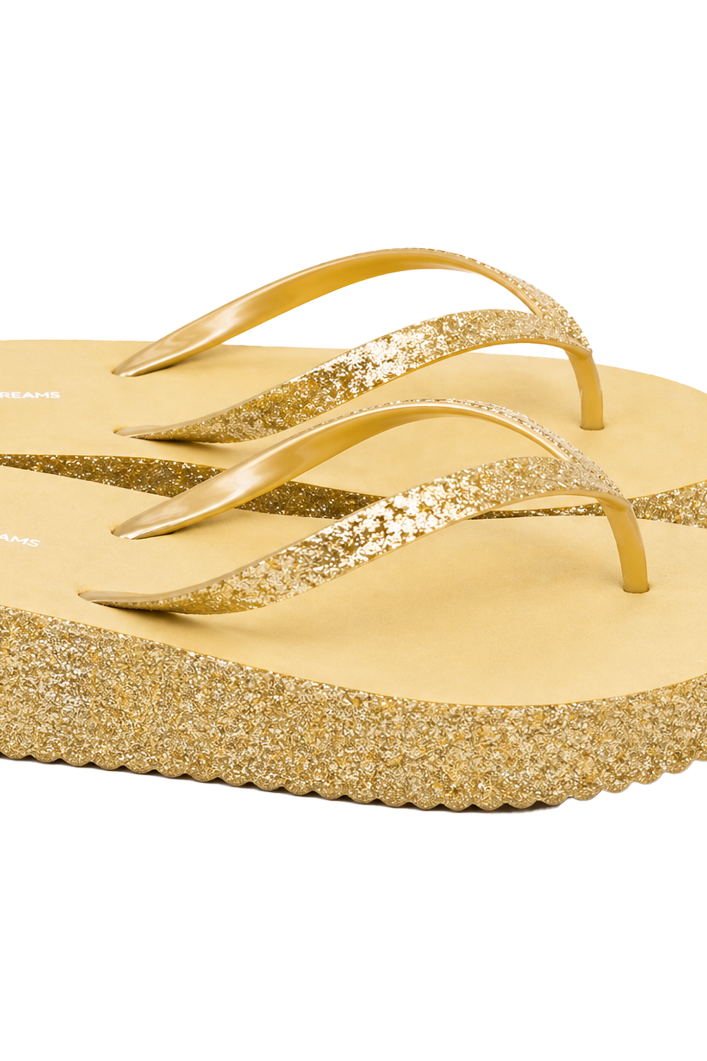 Dream Glitter Flip Flops Gold