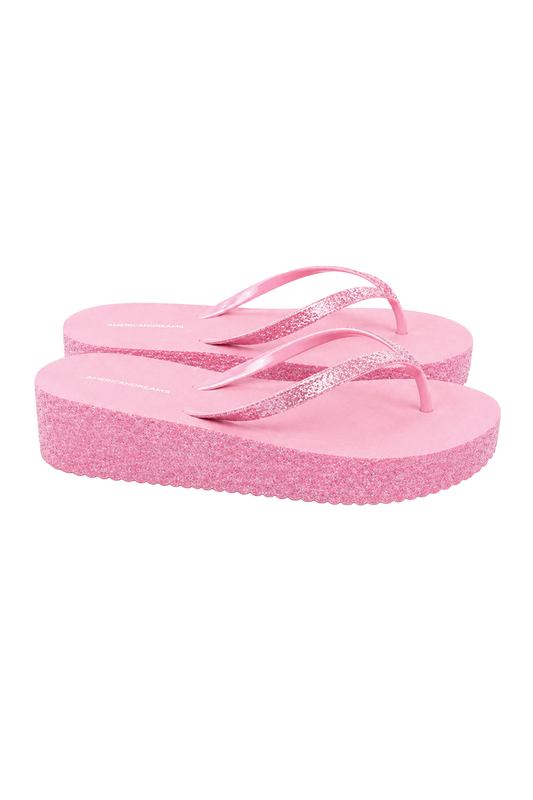 Dream Glitter Flip Flops Pink