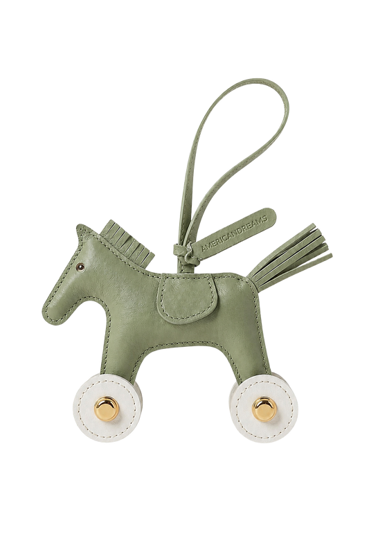 Dream Horse Bag Charm Tea Green
