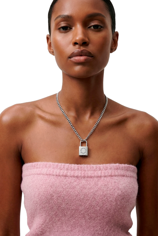 Dreams Lock Necklace Silver