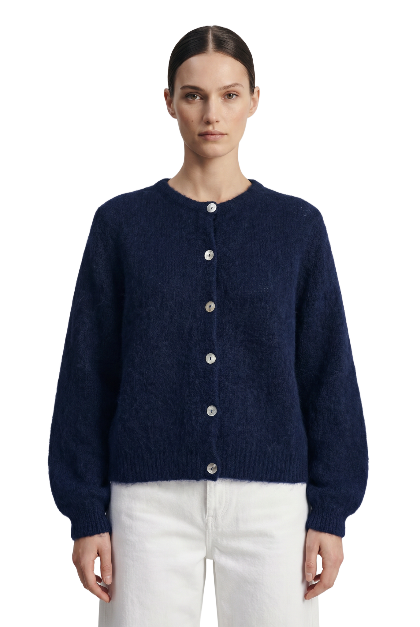 Susan Alpaca Cardigan Navy Blue
