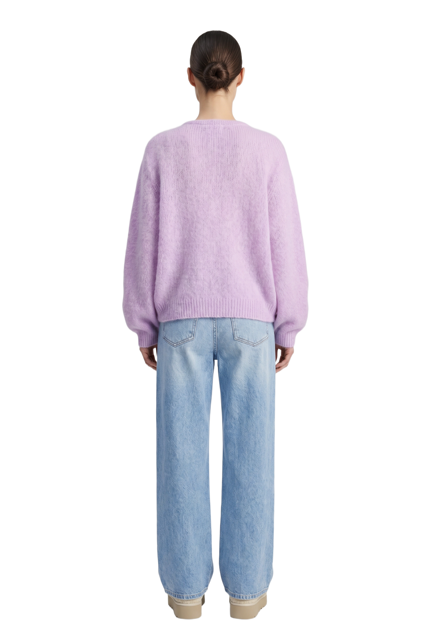Susan Alpaca Cardigan Light Lilac