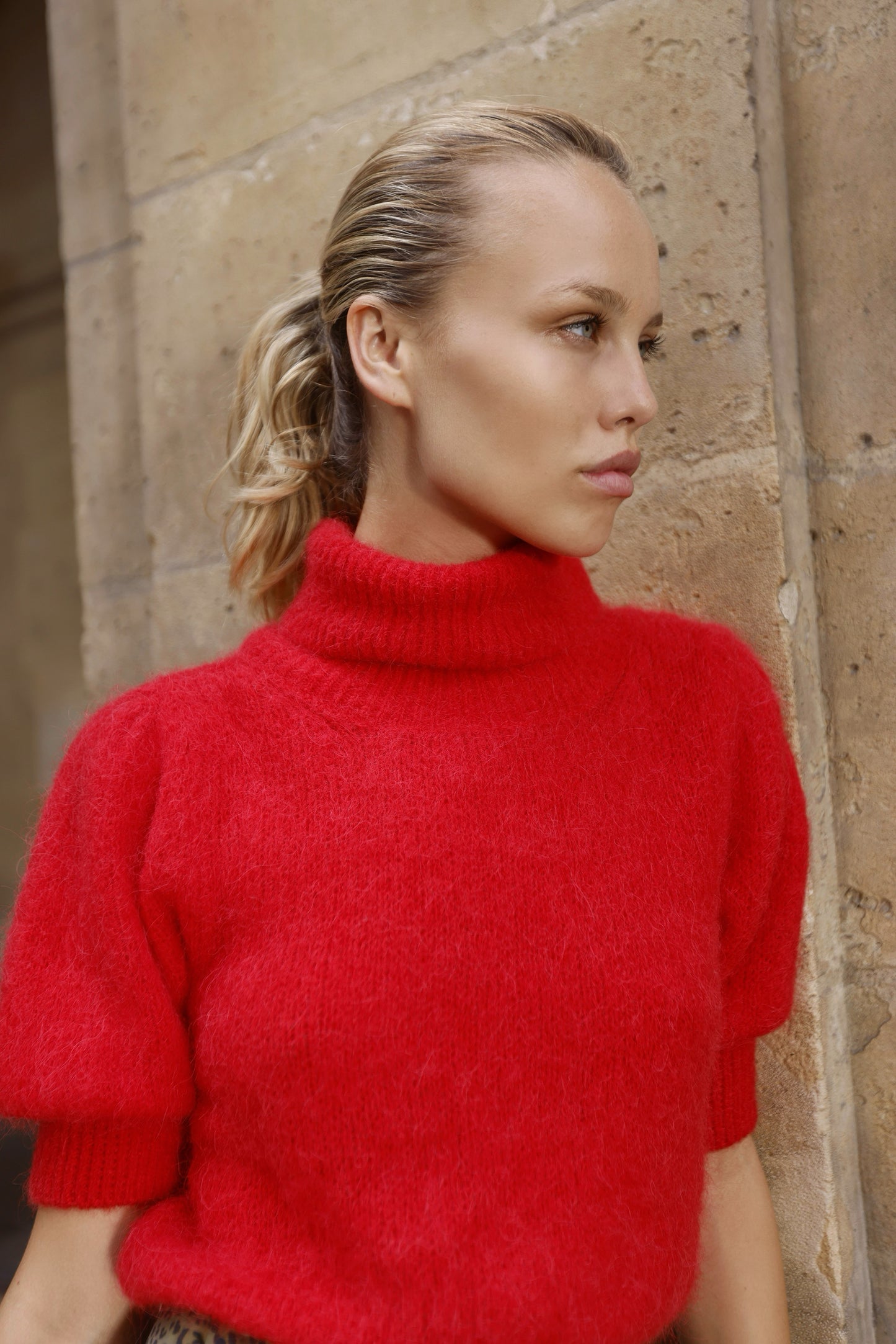 Piro Pullover Lipstick Red