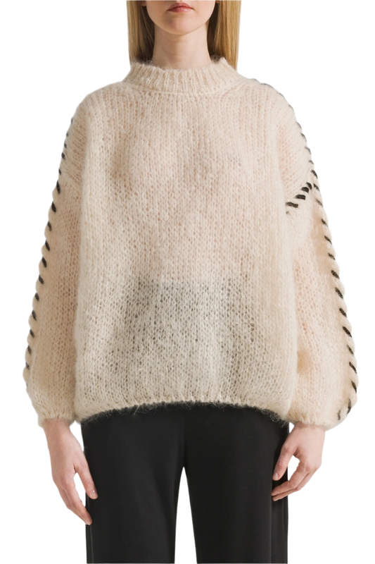 Catia Mohair Stitch Pullover Almond