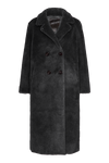 Fiona Long Coat Without Fur Black