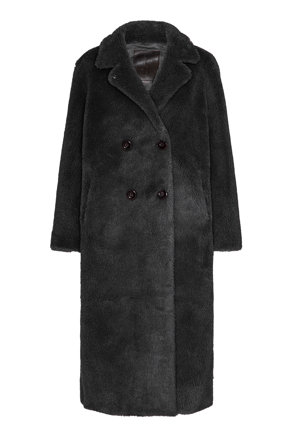 Fiona Long Coat Without Fur Black