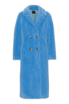 Fiona Long Coat Without Fur Sky Blue
