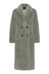 Fiona Long Coat Without Fur Green