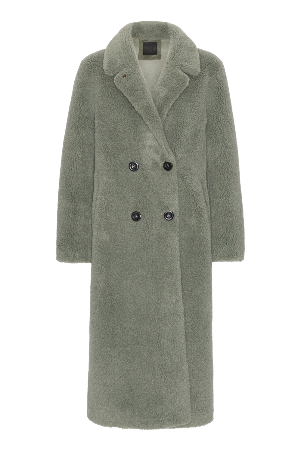 Fiona Long Coat Without Fur Green