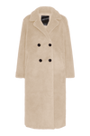 Fiona Long Coat Without Fur Beige