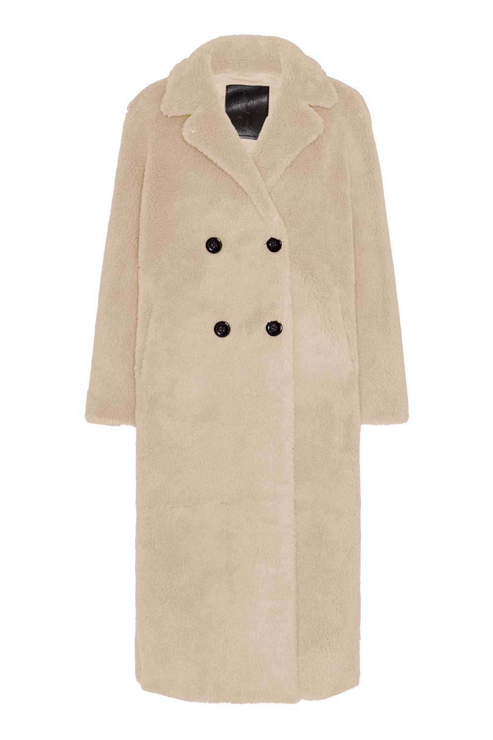 Fiona Long Coat Without Fur Beige