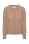 Frankie Cable Knit Cardigan Medium Brown