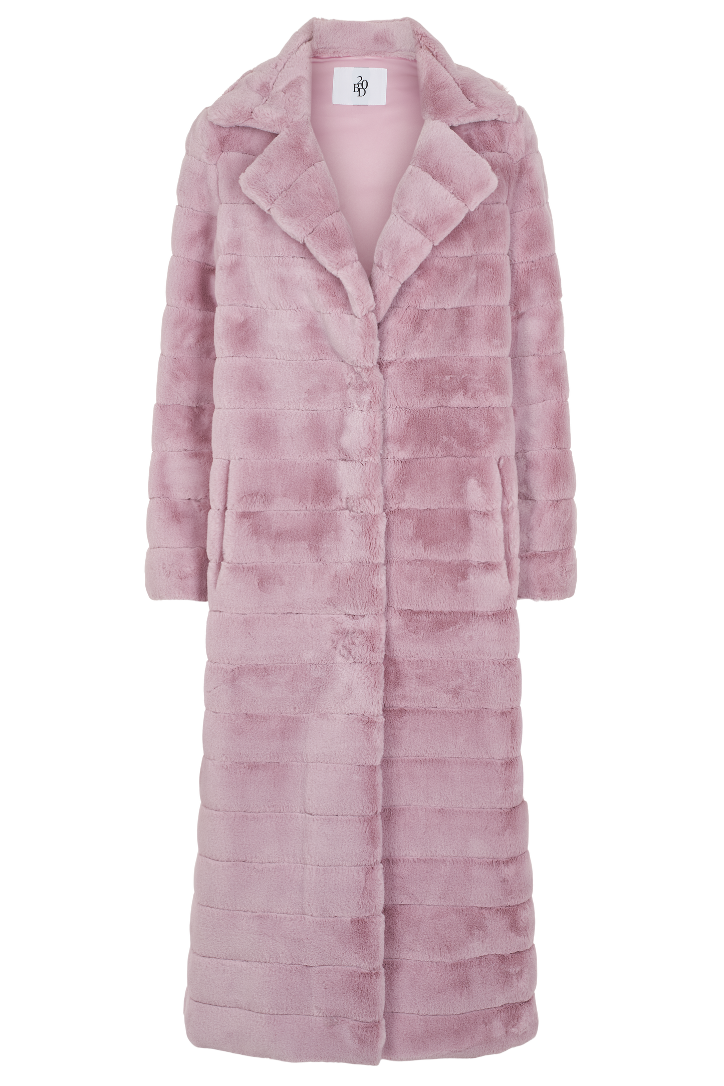 Bailey Faux Fur Coat Long Light Pink