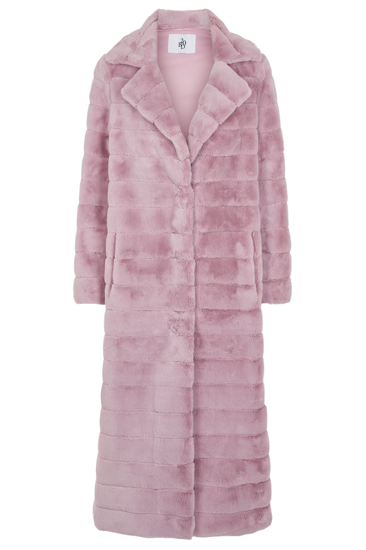 Bailey Faux Fur Coat Long Light Pink