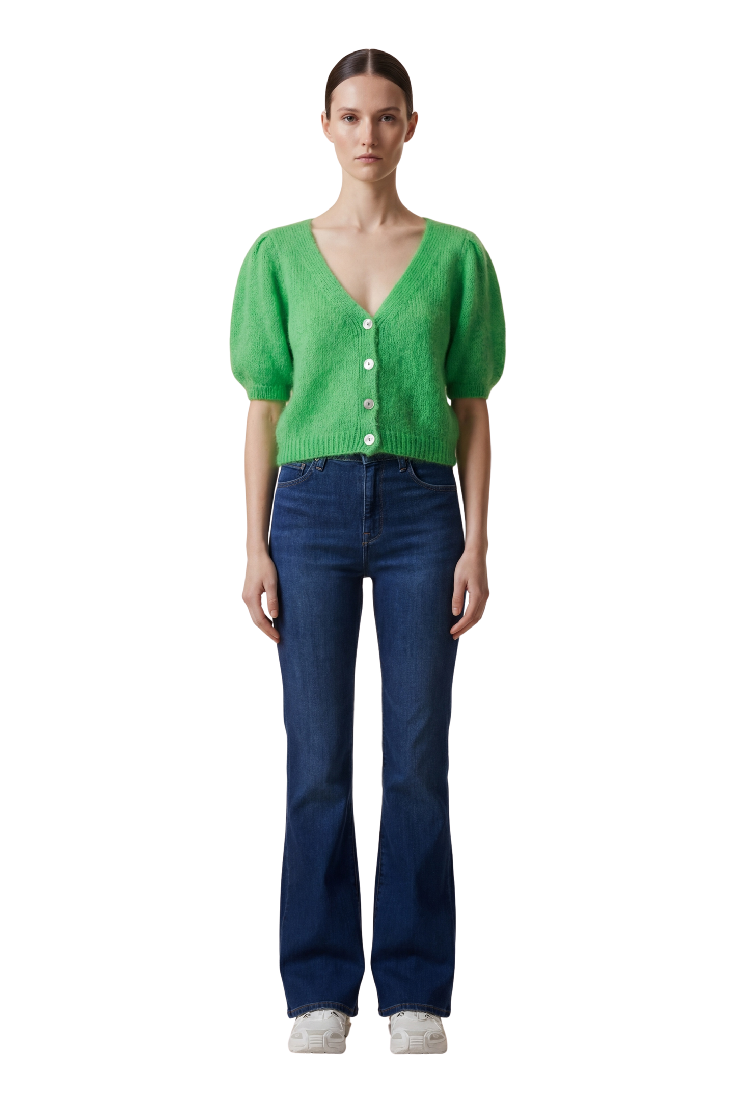 Harper Cardigan Bright Green