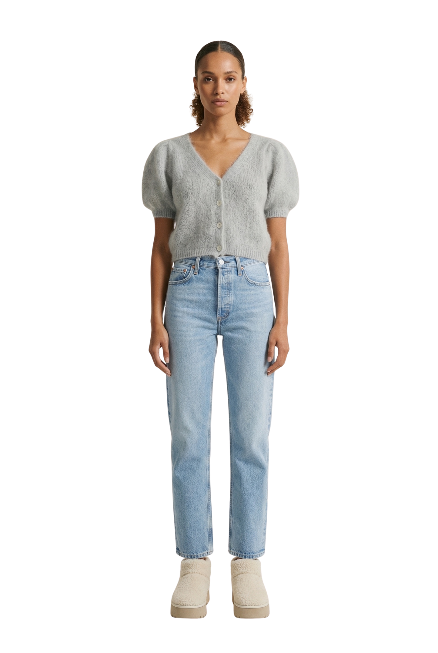 Harper Cardigan Light Grey