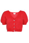 Harper Cardigan Lipstick Red