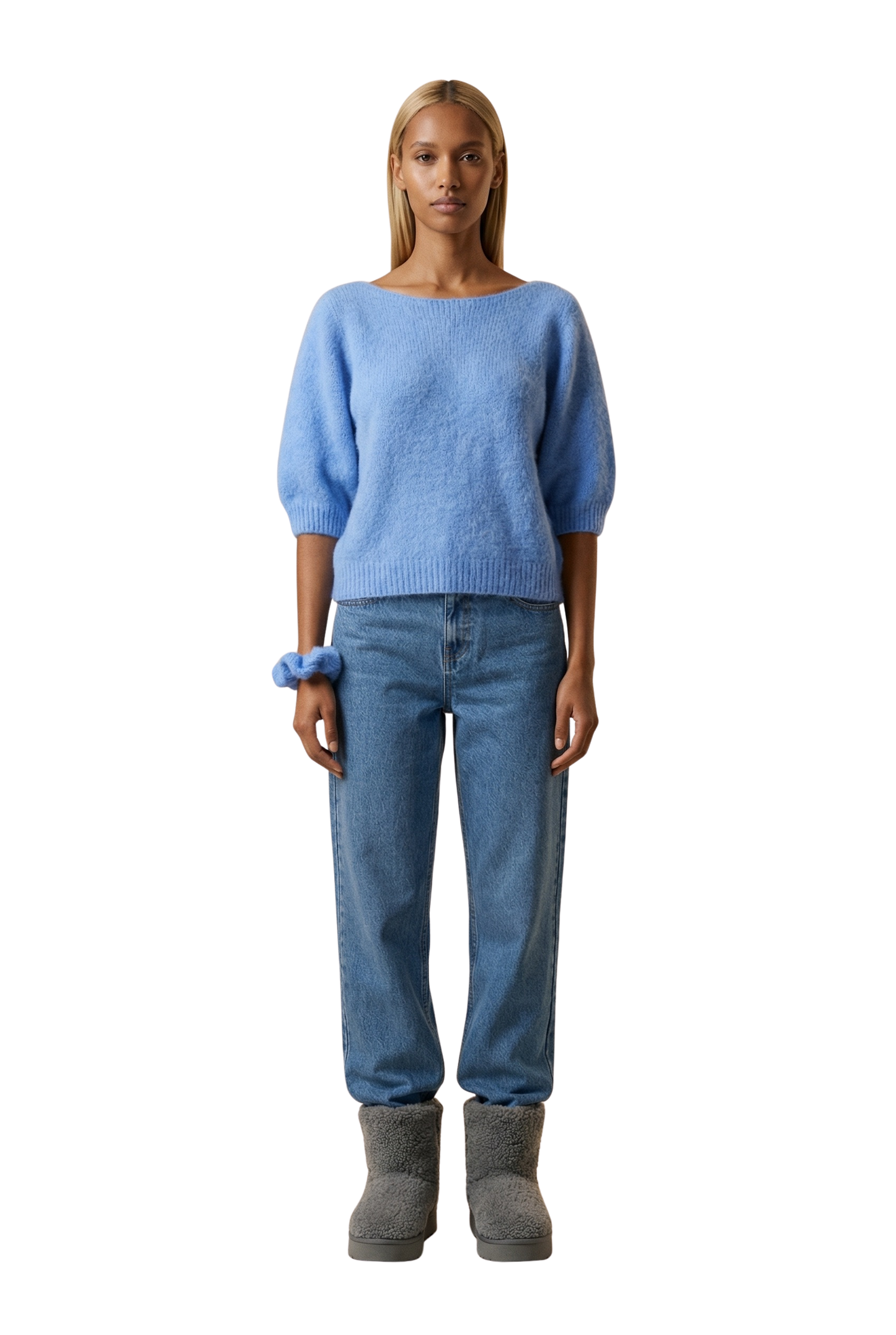 Heidy Short Sleeve Pullover Sky Blue