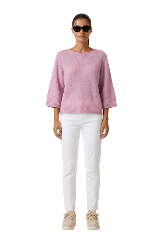 Heidy Short Sleeve Pullover Soft Berry