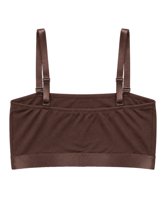 Iconic Bandeau Bralette Dark Brown image
