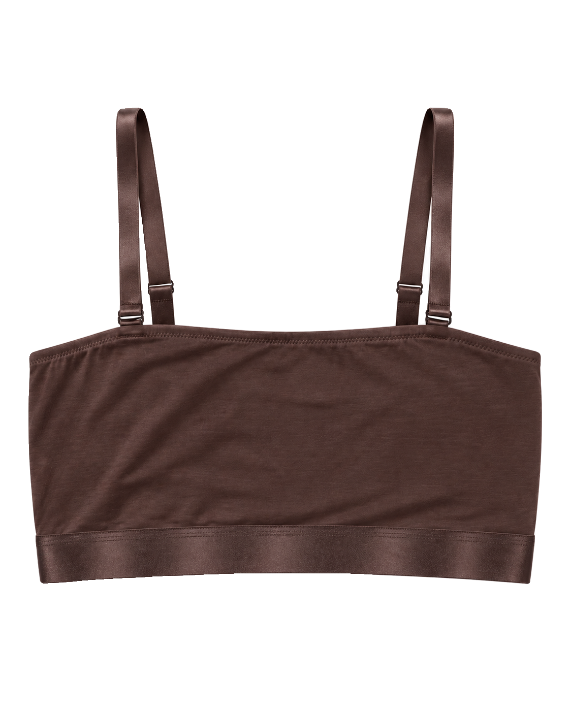 Iconic Bandeau Bralette Dark Brown image