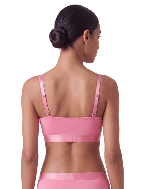 ICONIC Bandeau Bralette Soft Berry - close-up back