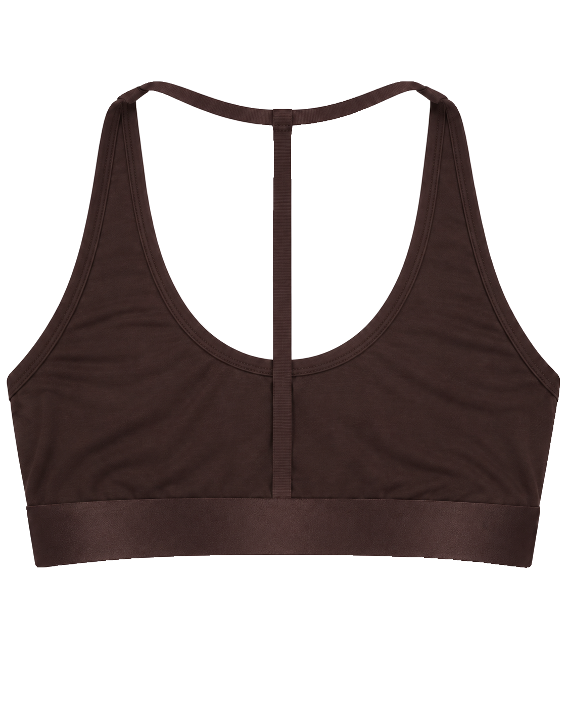 Iconic Racerback Bralette Dark Brown image